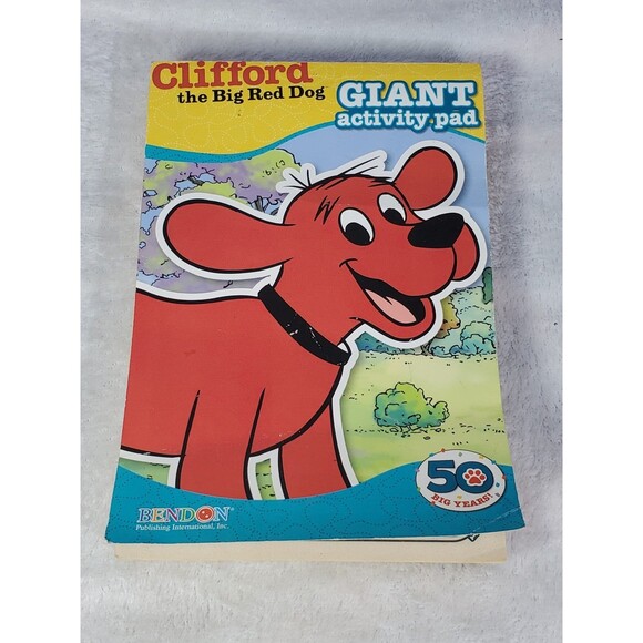 Clifford The Big Red Dog GIANT Activity Pad Scholastic Bendon Publishing 50 Year - Picture 1 of 2